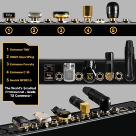 4 Foot - WBC-PRO-PEDAL – 22 AWG - Low-Cap (18pF/ft) – Pro-Grade – Graphite-based - Dual-Shielded Pedal, Effects, Patch, instrument cable with Eminence Tiny Gold Plated Angled TS Connectors