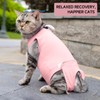 Hjyokuso Body per gatti dopo intervento chirurgico, morbido ed elastico,