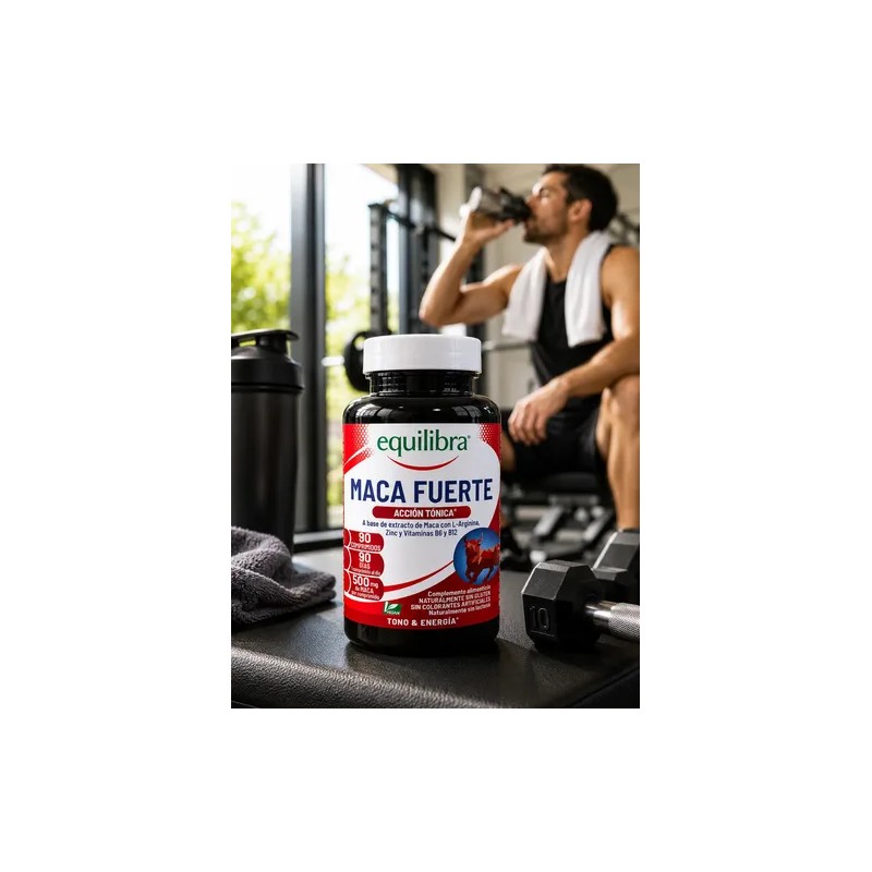 Maca Fuerte Equilibra 90 Tabs Energía Cansancio - Vegano