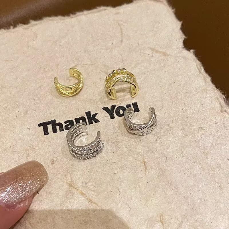 Stocking Stuffers Holiday Outfits for Women 2024 Ear Cuff Earrings