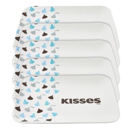 Godinger Hershey Kiss Dessert Plates, Delightful Indulgence, Set of 5