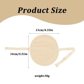 CULEO 1 Paar Achselschweiß-Absorptionspads, wiederverwendbare Achselschweiß-Absorptionspads aus Baumwolle für Männer und Frauen (Hautfarbe)
