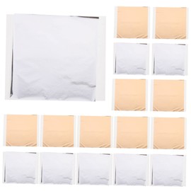 jojofuny 200 Sheets Heat Transfer Foil Silver Gold Craft Heat Transfer Foil for DIY Projects Easy Cutting Reliable Adhesion