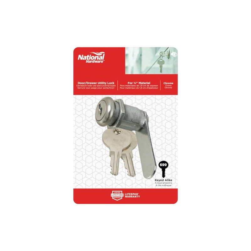 Lock Draw/Cab 3/4" Slv