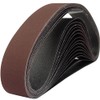 15 Pcs 2 x 48 Inch Assorted Aluminum Oxide Sanding