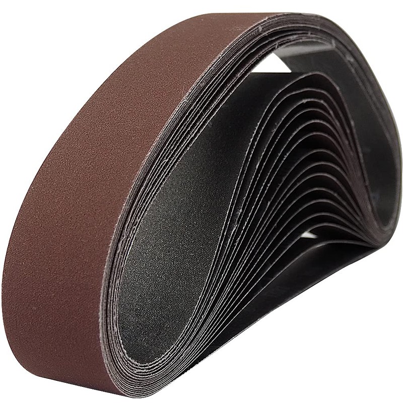 15 Pcs 2 x 48 Inch Assorted Aluminum Oxide Sanding
