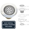 Nantucket Sinks 3 inch Utility Commercial Sink Grid Drain 4.5