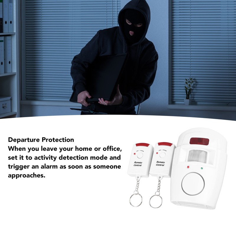 Door Window Alarm Home Hotel Dual Remote Control Sensor Alarm