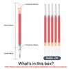 WANFRES Gel Ink Ballpoint Pen Refills 0.7mm, Red 30 Count,