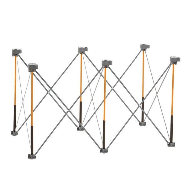 BORA Centipede CK6S 30 inch height Portable Work Stand, Includes 4 X-Cups, 4 Quick Clamps, Carry Bag, Portable Work Support Sawhorse, 2Ft x 4Ft, 30 inch work height, 2500lb weight, Orange/Black