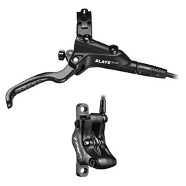 TRP Slate T4 Brake, 4 Piston, with 5.0mm Hose and Banjo Fittings, Fits Both I-Spec B and I-Spec EV Adapter Options Rear (Right)
