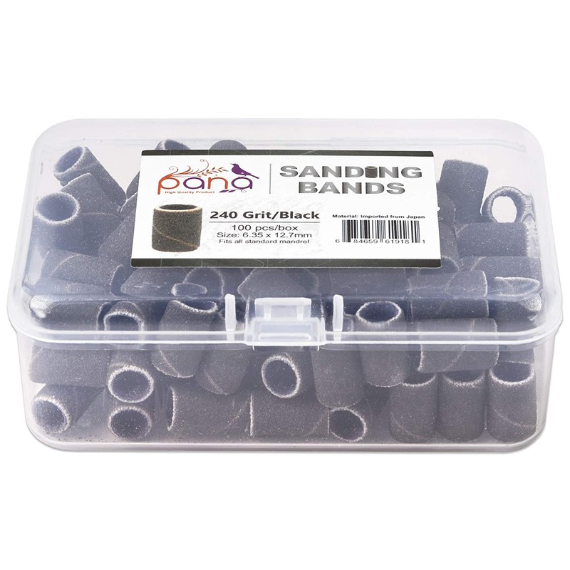 PANA 100 Pieces Nail Sanding Bands Professional Nail Manicure Great