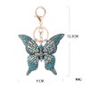 Butterfly Rhinestone Keyring, Sparkling Alloy Charm Keyring, lightblue, l