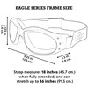 Birdz Eyewear Eagle Padded Dirt Bike Motorcycle Riding Goggles Black