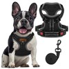 FAYOGOO Dog Harness Medium, No Pull Vest Harness with 2