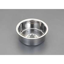 Esco EA468EC-1 Flat Bottom Sink (Stainless Steel) Diameter 11.0/9.4 x 3.9 inches (280/240 x 100 mm)