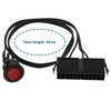ATX/EPS 20/24 Pin ATX 24 Pin Red LED Switch On/Off