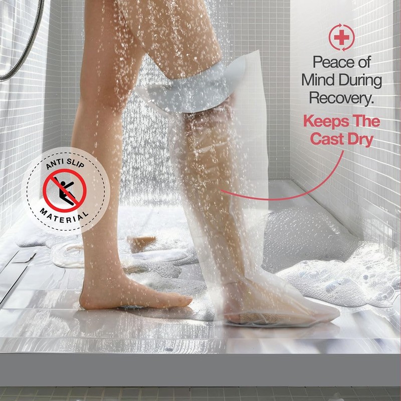 Medical king 100% Waterproof Cast Covers for Shower Leg 2pk