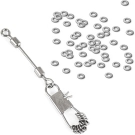 Maxcatch Tippet Rings 100 PCS Fly Fishing Trout Leader and Tippet Line Connectors 2mm (2mm 25lb 100/Pack)