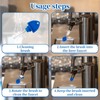 12PCS Beer Tap Plug Brushes for Faucet Draft Beer Tap,