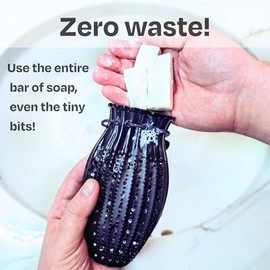 Bolsas Negras Para Jabón(2 Unidades), Bolsa De Esponja Vegetal Exfoliante Suave, Fundas Para Jabón En Barra, Bolsa Exfoliante, Bolsa Para Jabón En Bar