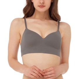 Gunze Non-wire Bra, 1. Gray, M