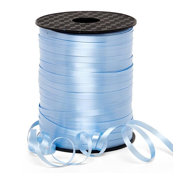 3/16" Smooth Finish Curling Ribbon - Light Blue - Roll