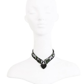 Succuba Padlock Choker Collar Necklace Lolita Collar Cat Kitty Velvet Necklace with Lock and Key for Women and Men (A, Inches, 18.00)