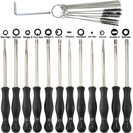AUTOKAY 23 Pcs Carburetor Adjustment Tool Screwdriver Kit for Common 2 Cycle Small Engine Carb Tune up Adjusting Tool with Spark Plug Engine Ignition Tester Tool, 57-21-1 Carburetor Leak Detector