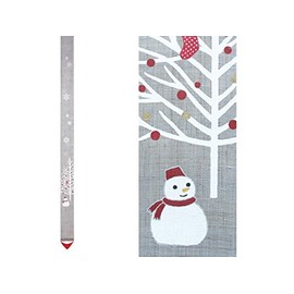 Thin Tapestry, "Juhyo" Winter Hand Painted Tapestry, Snowman, Christmas Tree