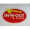 In-N-Out Burger Oval Magnet 4 1/4 x 2 5/8 Weather
