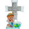 Cruz de Cristal Recuerdo Bautizo Niño 12 Piezas