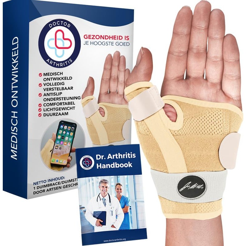Doctor Developed Thumb Support Brace & Doctor Handbook - Thumb