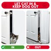 FlexLatch Cat Door Holder Latch - Bright White Cat Door