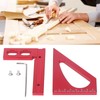 3D Mitre Angle Ruler Aluminum Alloy Professional Red 45 Degree