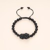 COAI Men's Beaded Bracelet Obsidian Stone Pi Yao Bracelet
