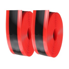 Bicycle Tire Liner Strip, Puncture Protection for Mountain Bikes (Black+Red, 34X1.0X2300MM)