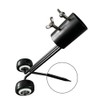 tooloflife Adjustable Manual Weeder with Wheel for Moss and Weeds