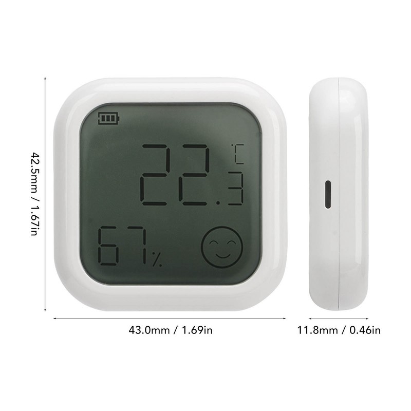 Temperature Sensor Humidity Tester Digital Display Remote Control Thermometer DC