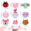 ZCOINS 16 Pack Small Cute Animal Coin Purse Pouch Bulk