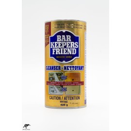 Household cleaning kit containing Tiny Kiwi magic eraser and 1 bonus size 15 oz Bar Keepers Friend cleanser