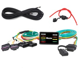 MECMO - Arnés de cableado de remolque de 4 pines para Jeep Renegade 2015-2023, 56274, cableado de enganche de remolque plano de 4 vías para luz de remolque Renegade, kit de arnés de receptor de