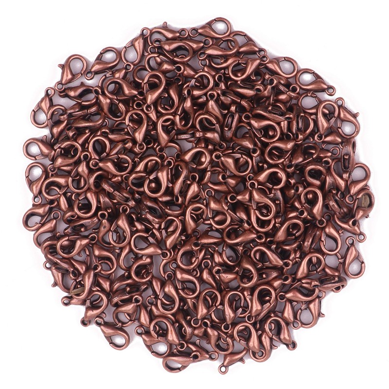 YAKA100pcs Alloy Lobster Clasps Clip DIY Necklace Jewelry Finding Making