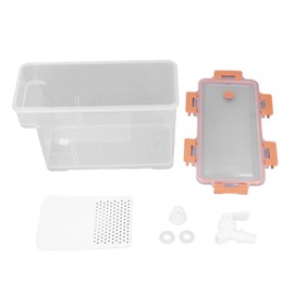 3.5L Drink Dispenser with Spigot Rubber Ring Safe Large Capacity PP Cold Water Beverage Dispenser Orange