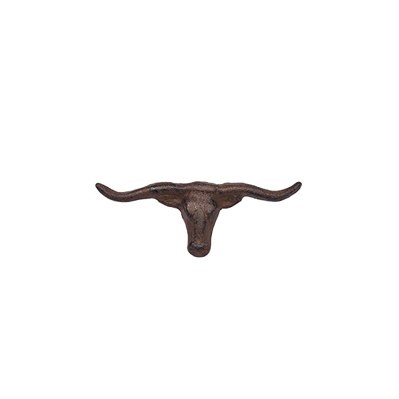 Metal Longhorn Steer Vanity Knob Kitchen Dresser Drawer Pull Cupboard