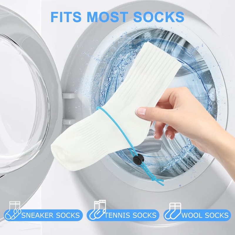 Sock Clips Locks Your Socks,Laundry Sock Holder and Tie Clips,Stocking