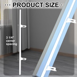 Ribbonlic 10 Pcs Shutter Repair Slider Connector Plantation Shutter Repair Kit Plantation Shutter Replacement Parts Vinyl Shutter Vane Connector, 2 Connect 3.25" Center Spacing