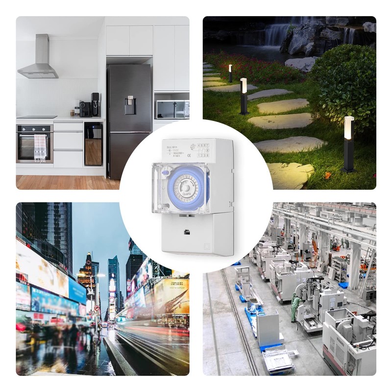 xinyee Mechanical 24 Hours Timer Switch DC 12V 30 Minutes