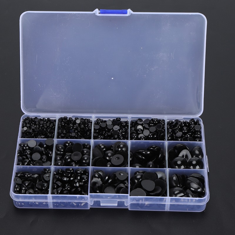 2575Pcs Plastic Eyes and Noses Pack Safety DIY Craft Kit