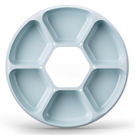 iPettie Replacement BPA-Free ABS Food Tray for Brioche Automatic Pet Wet Food Feeder - 6 Isolated Portions, Dishwasher Safe, Lightweight, Easy to Clean